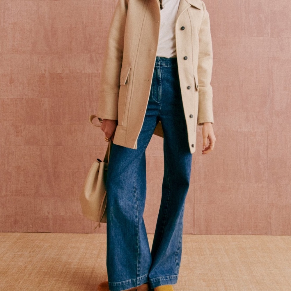 Sezane Gabano Coat - Size 4 - NWT